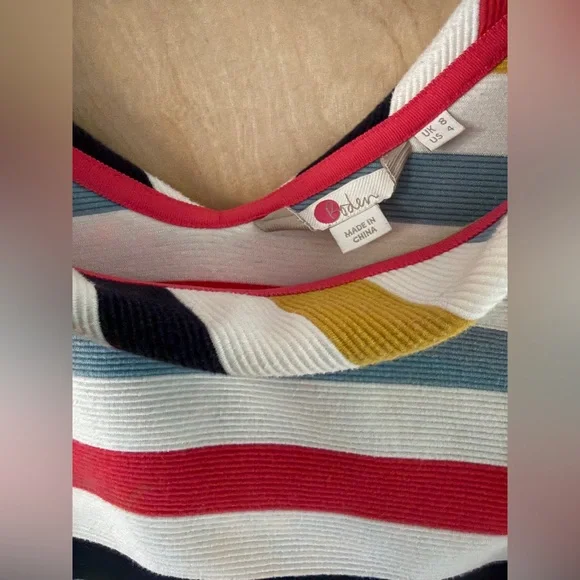 Boden Sarah Ottoman Top In Multicolor Stripe - Picture 11 of 13